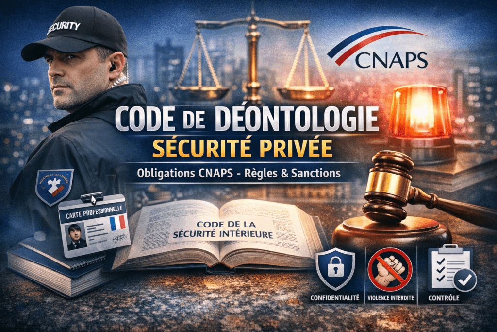 Code de déontologie sécurité privée (CNAPS) : règles et obligations